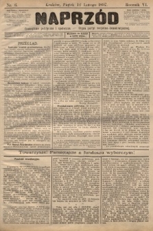 Naprzód : czasopismo polityczne i społeczne : organ partyi socyalno-demokratycznej. 1897, nr 6