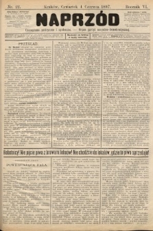 Naprzód : czasopismo polityczne i społeczne : organ partyi socyalno-demokratycznej. 1897, nr 22