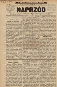 Naprzód : czasopismo polityczne i społeczne : organ partyi socyalno-demokratycznej. 1897, nr 38 (po konfiskacie nakład drugi)