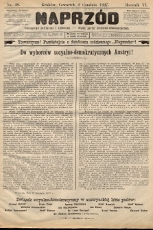 Naprzód : czasopismo polityczne i społeczne : organ partyi socyalno-demokratycznej. 1897, nr 48