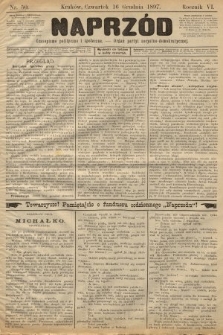 Naprzód : czasopismo polityczne i społeczne : organ partyi socyalno-demokratycznej. 1897, nr 50