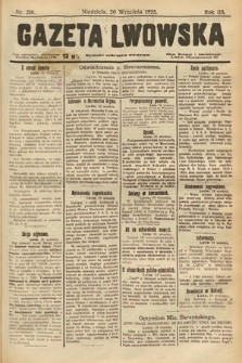Gazeta Lwowska. 1925, nr 216