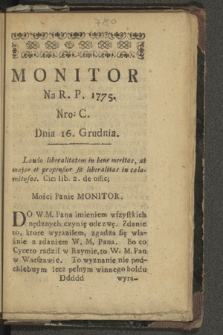 Monitor. 1775, nr 100