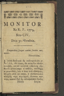 Monitor. 1775, nr 104