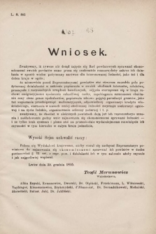 [Kadencja VII, sesja I, al. 68] Alegata do Sprawozdań Stenograficznych z Pierwszej Sesyi Siódmego Peryodu Sejmu Krajowego Królestwa Galicyi i Lodomeryi wraz z Wielkiem Księstwem Krakowskiem z roku 1895/6. Alegat 68