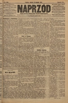 Naprzód : organ centralny polskiej partyi socyalno-demokratycznej. 1909, nr 222