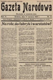 Gazeta Narodowa. 1928, nr 21