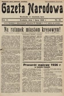 Gazeta Narodowa. 1928, nr 23