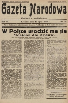 Gazeta Narodowa. 1928, nr 24