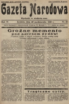 Gazeta Narodowa. 1928, nr 35