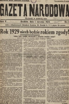 Gazeta Narodowa. 1929, nr 1