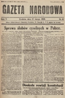 Gazeta Narodowa. 1929, nr 6