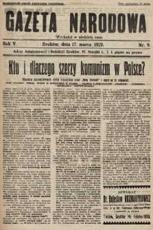 Gazeta Narodowa. 1929, nr 9