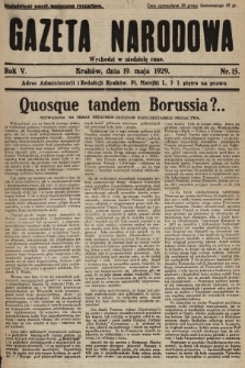 Gazeta Narodowa. 1929, nr 15