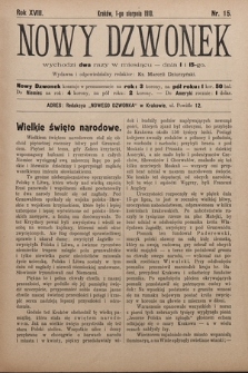 Nowy Dzwonek. 1910, nr 15