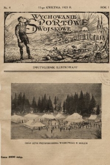 Wychowanie Sportowe i Wojskowe : dwutygodnik ilustrowany. 1923, nr 4