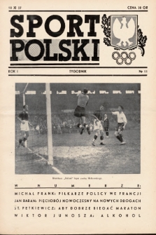 Sport Polski. 1937, nr 11