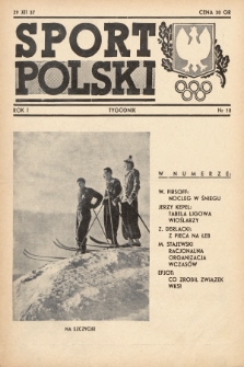 Sport Polski. 1937, nr 18