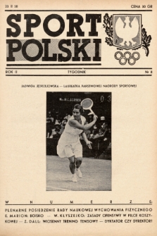 Sport Polski. 1938, nr 8