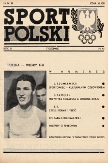 Sport Polski. 1938, nr 15