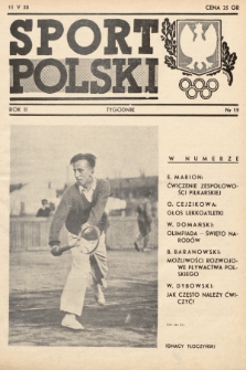 Sport Polski. 1938, nr 19