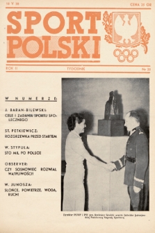 Sport Polski. 1938, nr 20
