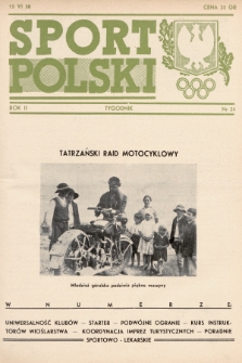 Sport Polski. 1938, nr 24