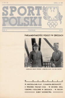 Sport Polski. 1938, nr 31