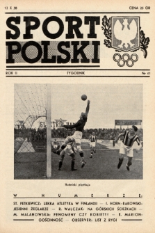 Sport Polski. 1938, nr 41