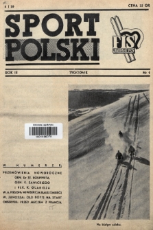 Sport Polski. 1939, nr 1