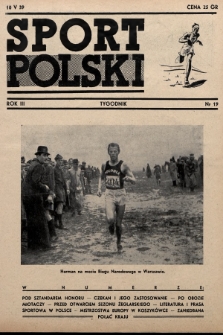 Sport Polski. 1939, nr 19