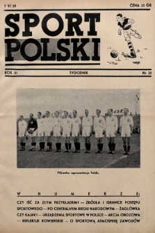 Sport Polski. 1939, nr 23