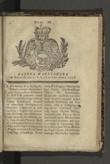 Gazeta Warszawska. 1776, nr 88
