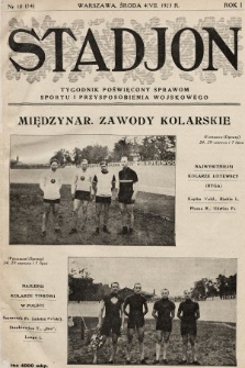 Stadjon : tygodnik poświęcony sprawom sportu i przysposobienia wojskowego. 1923, nr 10