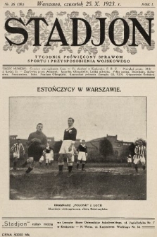 Stadjon : tygodnik poświęcony sprawom sportu i przysposobienia wojskowego. 1923, nr 26