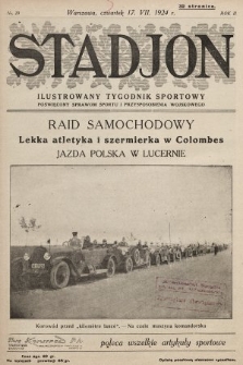Stadjon : ilustrowany tygodnik sportowy poświęcony sprawom sportu i przysposobienia wojskowego. 1924, nr 29