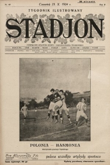 Stadjon : tygodnik ilustrowany poświęcony sprawom sportu i przysposobienia wojskowego. 1924, nr 43