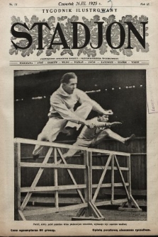 Stadjon : tygodnik ilustrowany poświęcony sprawom sportu i przysposobienia wojskowego. 1925, nr 13