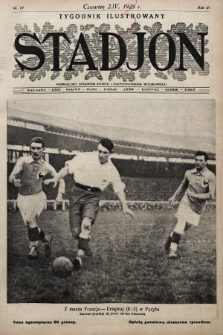 Stadjon : tygodnik ilustrowany poświęcony sprawom sportu i przysposobienia wojskowego. 1925, nr 14