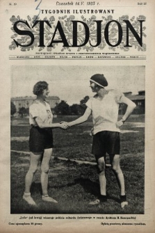 Stadjon : tygodnik ilustrowany poświęcony sprawom sportu i przysposobienia wojskowego. 1925, nr 20