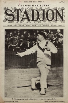 Stadjon : tygodnik ilustrowany poświęcony sprawom sportu i przysposobienia wojskowego. 1925, nr 21