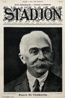 Stadjon : tygodnik ilustrowany poświęcony sprawom sportu i przysposobienia wojskowego. 1925, nr 22