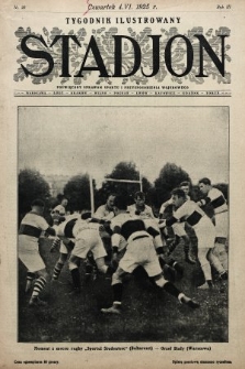 Stadjon : tygodnik ilustrowany poświęcony sprawom sportu i przysposobienia wojskowego. 1925, nr 23