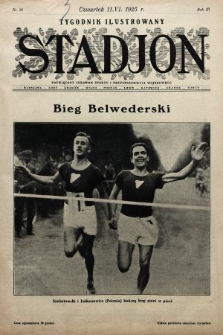 Stadjon : tygodnik ilustrowany poświęcony sprawom sportu i przysposobienia wojskowego. 1925, nr 24