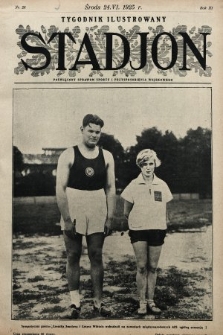 Stadjon : tygodnik ilustrowany poświęcony sprawom sportu i przysposobienia wojskowego. 1925, nr 26