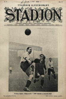 Stadjon : tygodnik ilustrowany poświęcony sprawom sportu i przysposobienia wojskowego. 1925, nr 27