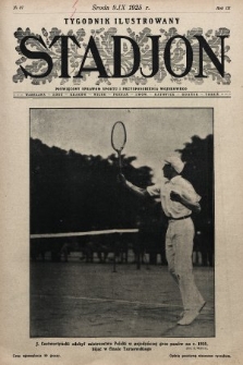 Stadjon : tygodnik ilustrowany poświęcony sprawom sportu i przysposobienia wojskowego. 1925, nr 37