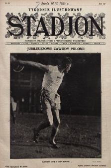 Stadjon : tygodnik ilustrowany poświęcony sprawom sportu i przysposobienia wojskowego. 1925, nr 38