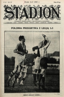 Stadjon : poświęcony sprawom sportu i przysposobienia wojskowego. 1925, nr 42