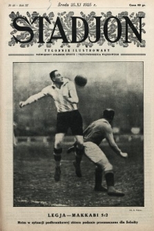 Stadjon : tygodnik ilustrowany poświęcony sprawom sportu i przysposobienia wojskowego. 1925, nr 48